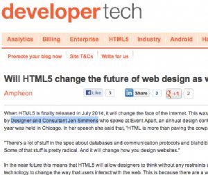 HTML5 will redesign the web